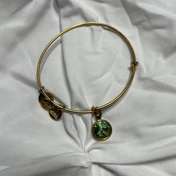 Green Alex and Ani Birthstone Bracelet - Picture 1 of 4